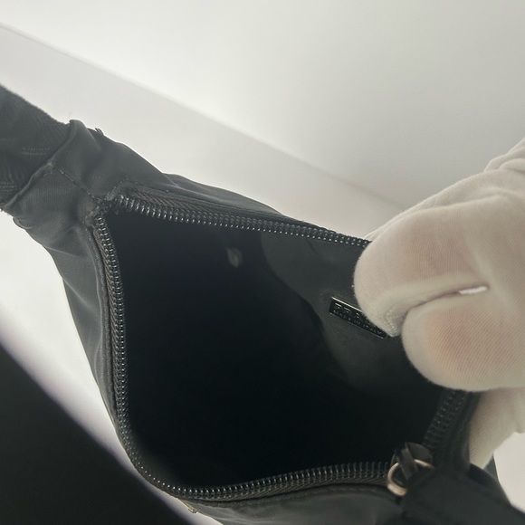 Authentic Prada Black Nylon Hobo Bag - Picture 10 of 12